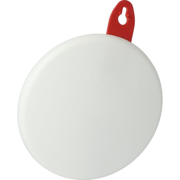 Decorative cover plate, round white