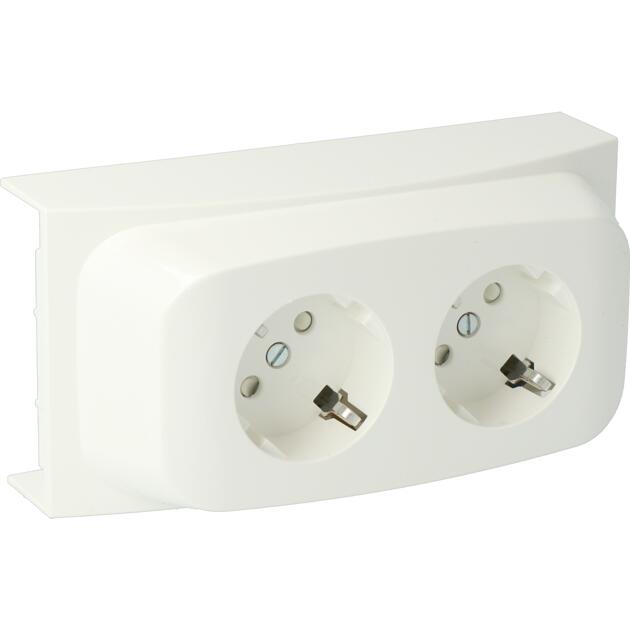 ZC40 duplex outlet white (RAL 9010)