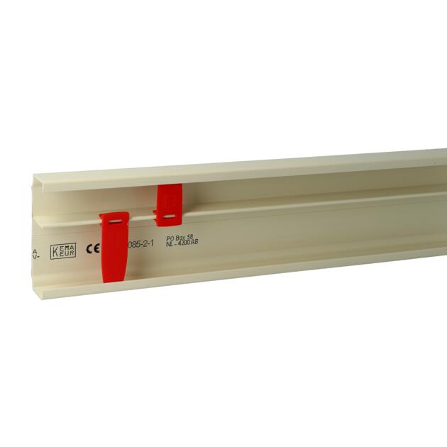 Preview: K40 Trunking base incl. clips cream (RAL 1013)