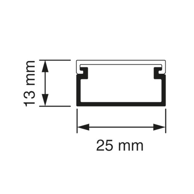 Voorvertoning: Z25 Kabelkoker 3 meter wit (RAL 9010)