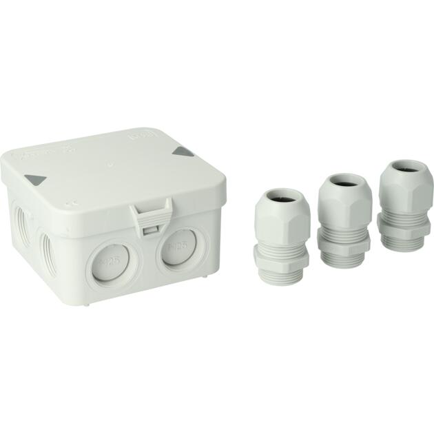 Junction box AK1-IP65 M25 with cable glands